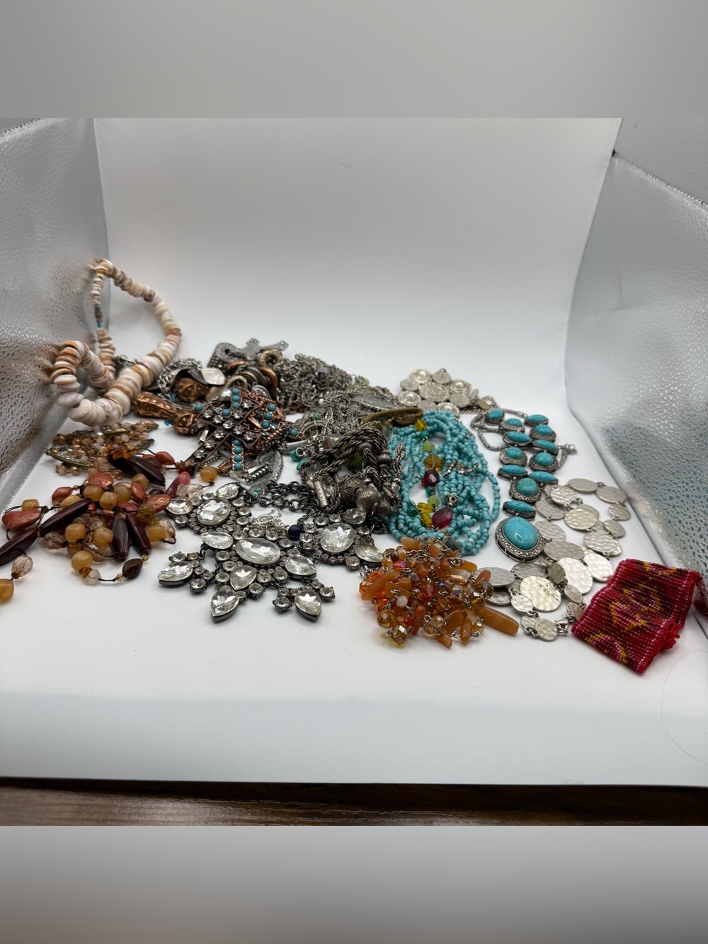 Large lot of Beaded Statement Necklaces